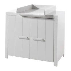 Kinder Vipack Babyzimmer-Set Billy - Dreitüriger Kleiderschrank, Kommode, Wickeltisch und Babybett - MDF/