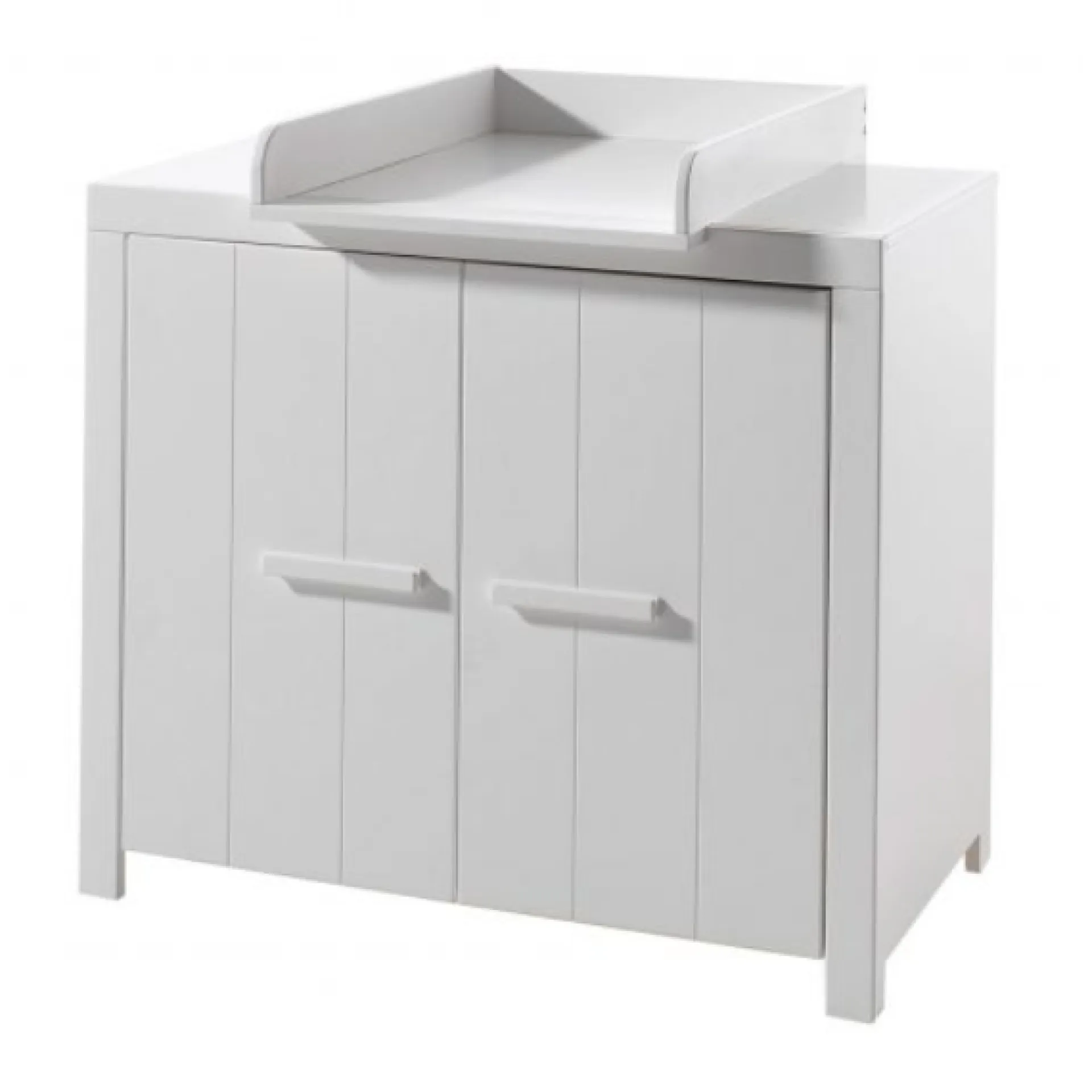 Kinder Vipack Babyzimmer-Set Billy - Dreitüriger Kleiderschrank, Kommode, Wickeltisch und Babybett - MDF/