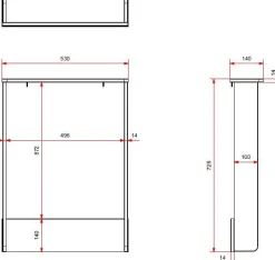 Vipack Babyzimmer-Set Billy - Kommode & Färberregal - MDF/
