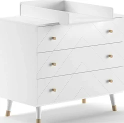 Vipack Babyzimmer-Set Billy - Kommode & Färberregal - MDF/