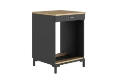 Backofenschrank Manchester | Backofen nicht enthalten | 60 x 60 x 86 cm | Helvezia Oak Design