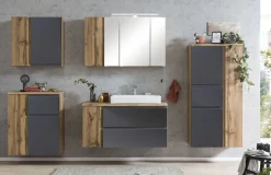 Badezimmer-Anrichte Varese | 65 x 35 x 64 cm | Grau