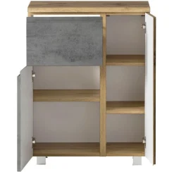 Badezimmer Anrichte Varese | 65 x 35 x 64 cm | Farbe Beton