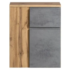 Badezimmer Anrichte Varese | 65 x 35 x 64 cm | Farbe Beton