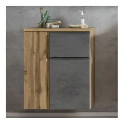 Badezimmer Anrichte Varese | 65 x 35 x 64 cm | Farbe Beton
