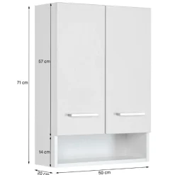 Held Badezimmer Ricca: Wandschrank, Badezimmerschrank, Spiegelschrank, Waschtischunterschrank -