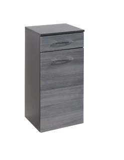 Badezimmerschrank Florent 40cm 1 Tür und 1 Schublade - graphit/graue Eiche