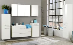 Badezimmerschrank Florent 40cm 1 Tür und 1 Schublade - weiß