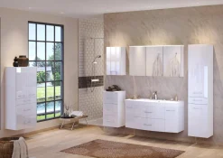 Badezimmerschrank Florent 60cm 2 Türen und 3 Schubladen - weiß