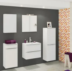 Badezimmerschrank Hansen 40cm 1 Tür und 1 Schublade - weiß