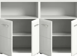 Badezimmerschrank Ice Xonox - Weiß Hochglanz - 120x82x30 cm
