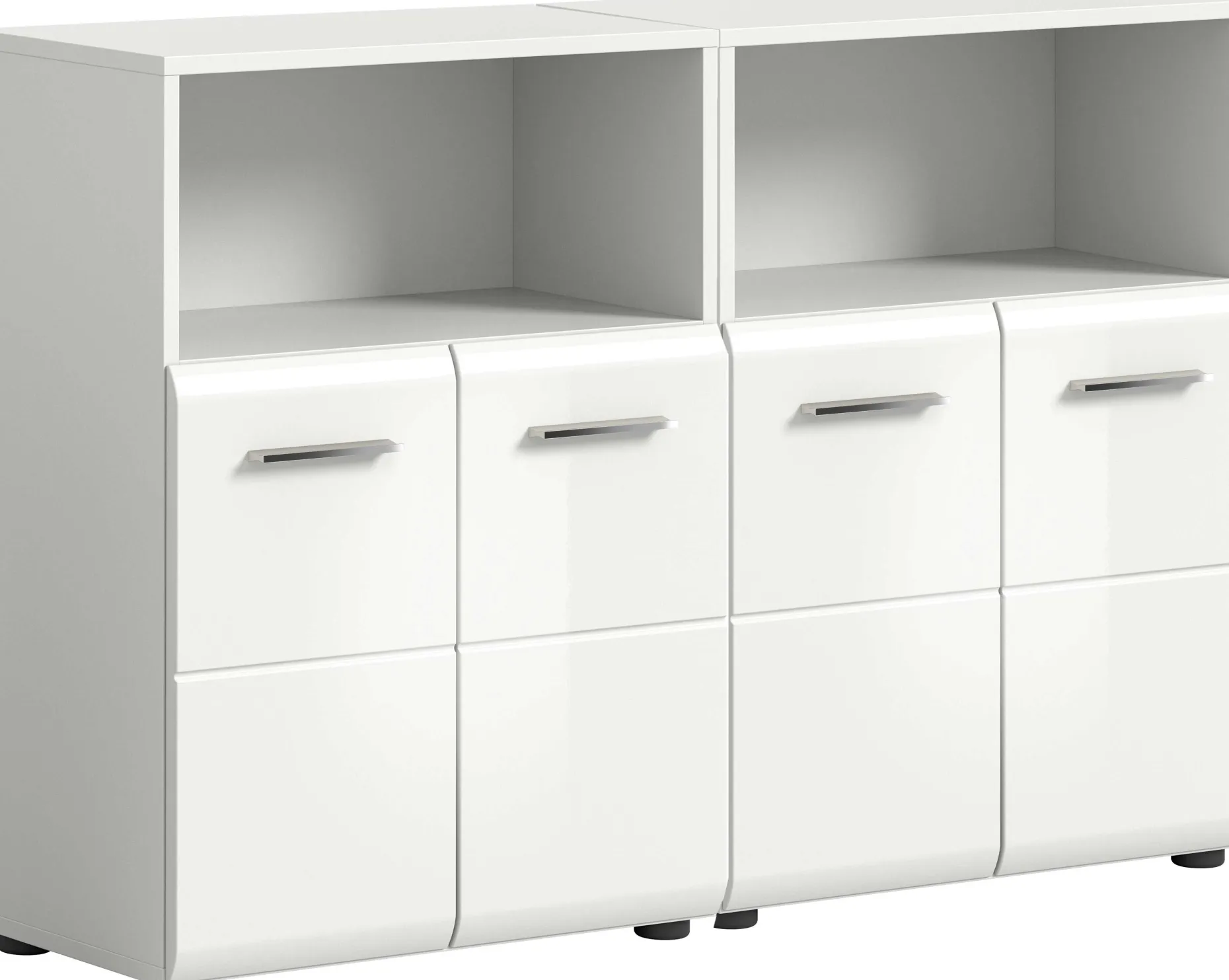 Badezimmerschrank Ice Xonox - Weiß Hochglanz - 120x82x30 cm