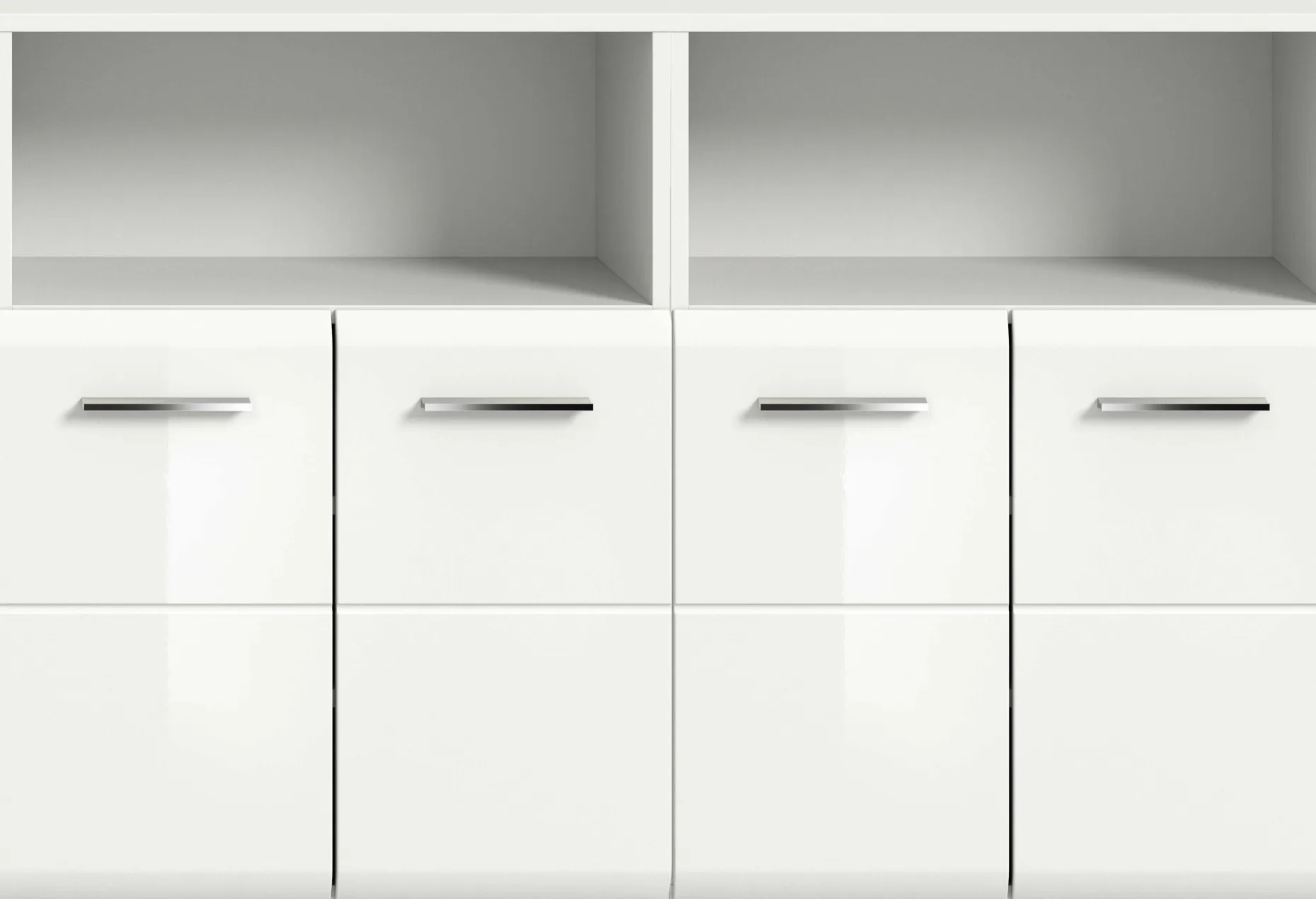 Badezimmerschrank Ice Xonox - Weiß Hochglanz - 120x82x30 cm