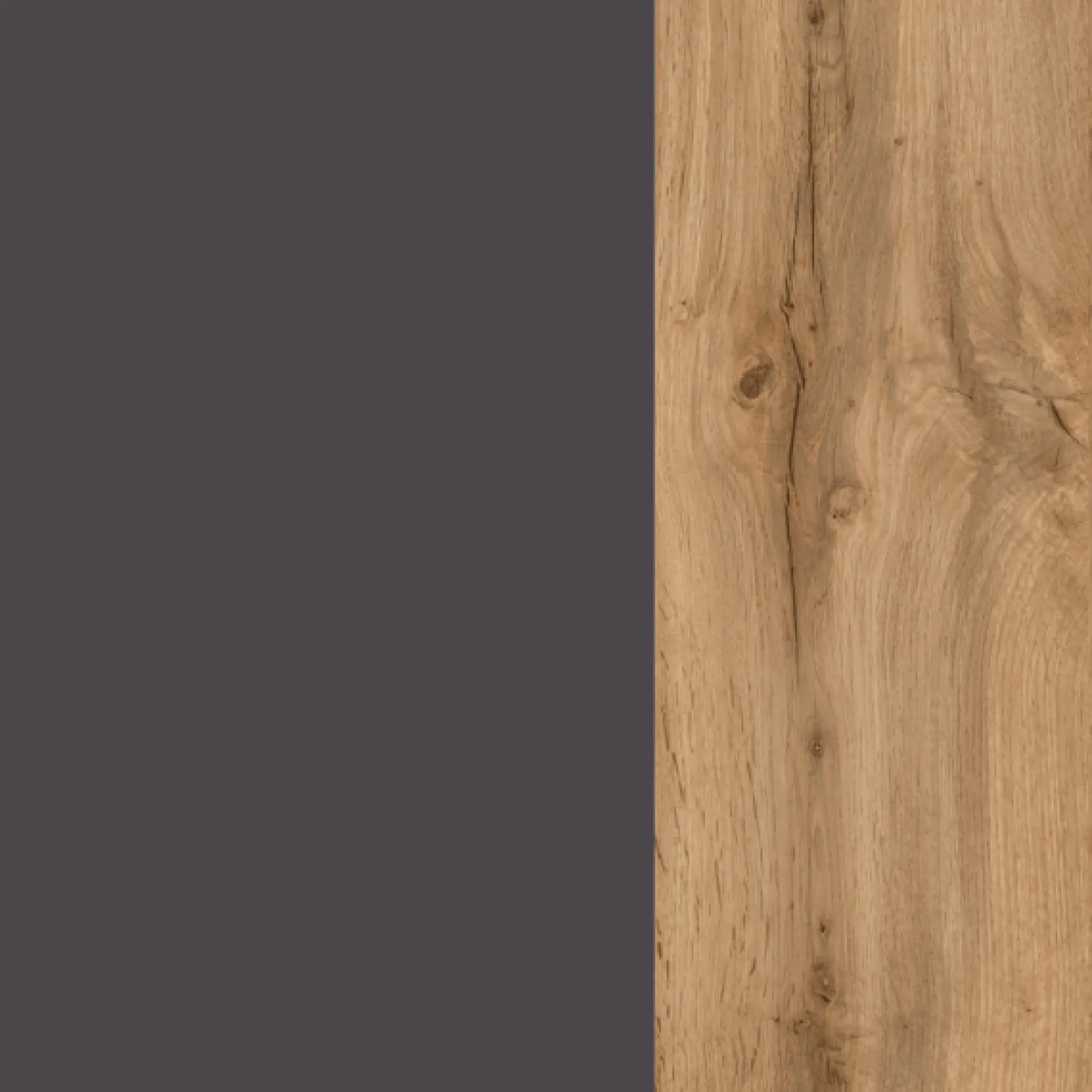Badezimmerschrank Karan 60cm 1 Tür - Eiche/anthrazit