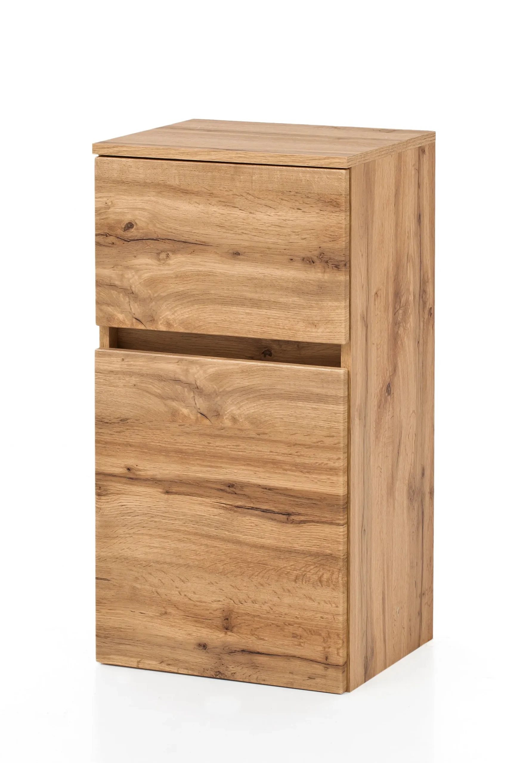 Badezimmerschrank Kornel 40cm 1 Tür und 1 Schublade - Eiche