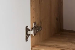 Badezimmerschrank Kornel/Luna 40cm 1 Tür und 1 Schublade - Eiche/mattgrau