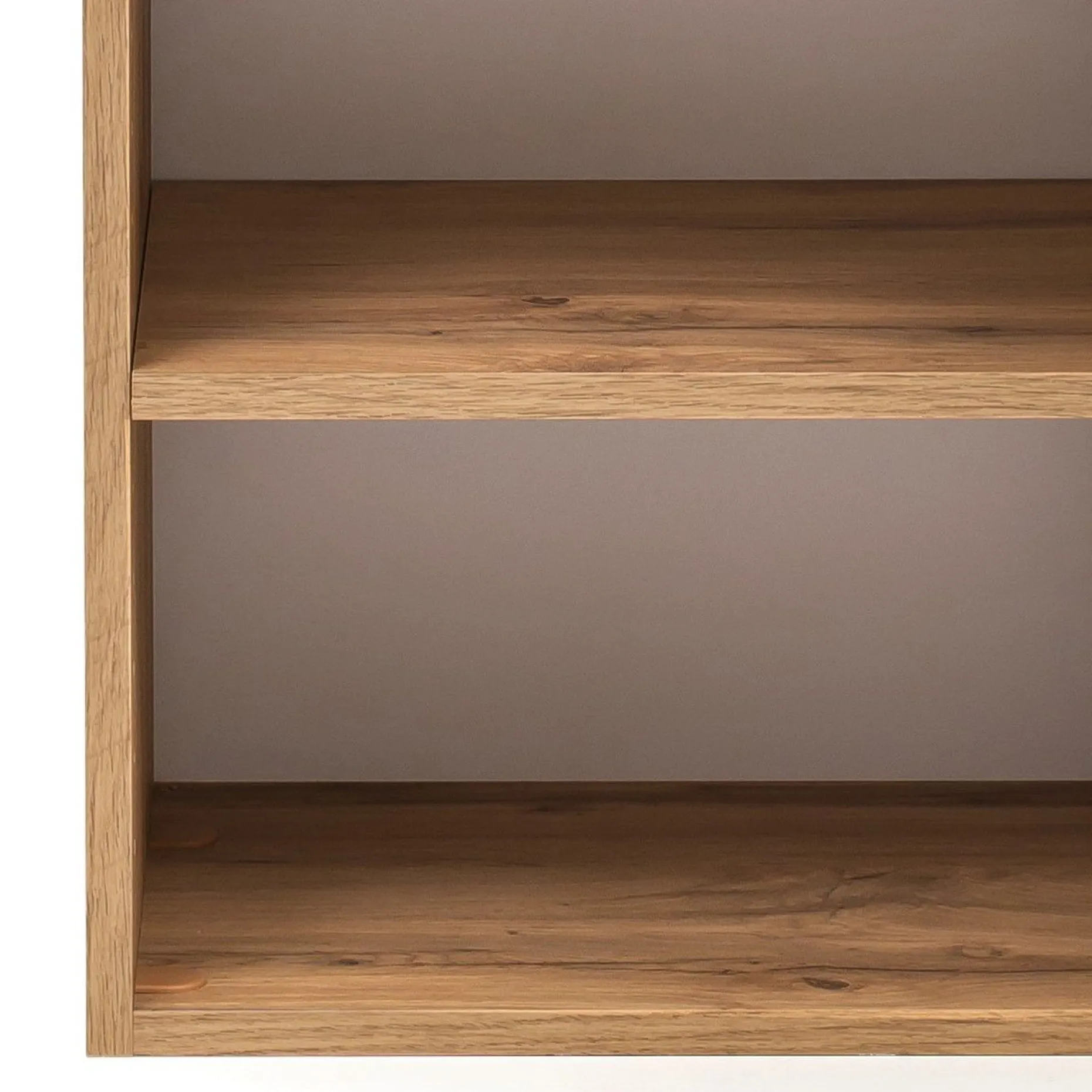 Badezimmerschrank Kornel/Luna 40cm 1 Tür und 1 Schublade - Eiche/mattweiß