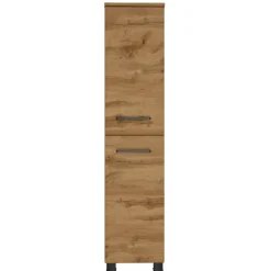 Badezimmerschrank Malvo 30cm 2 Türen - Eiche/schwarz