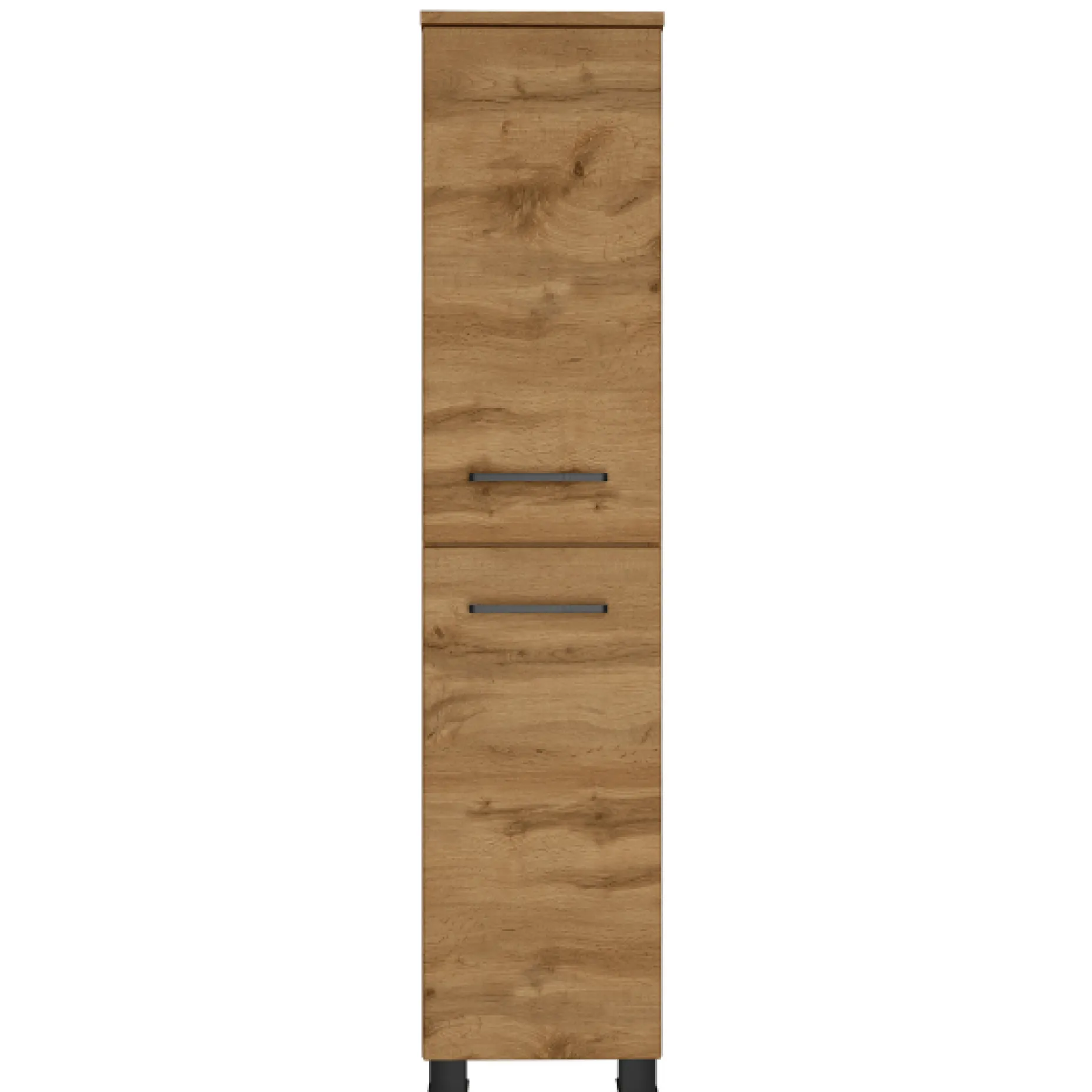 Badezimmerschrank Malvo 30cm 2 Türen - Eiche/schwarz