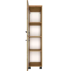 Badezimmerschrank Malvo 30cm 2 Türen - Eiche/schwarz
