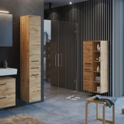Badezimmerschrank Malvo 55cm 2 Türen - Eiche