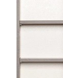 Badezimmerschrank Pares 30cm 1 Tür und 1 Schublade - Graphit/Eiche Rotbraun