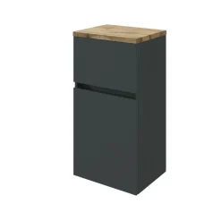 Badezimmerschrank Pisca 40cm 1 Tür und 1 Schublade - graphit