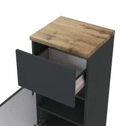 Badezimmerschrank Pisca 40cm 1 Tür und 1 Schublade - graphit