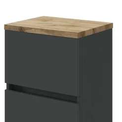 Badezimmerschrank Pisca 40cm 1 Tür und 1 Schublade - graphit