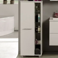 Badezimmerschrank Portofino | 45 x 35 x 122 cm | Weiß
