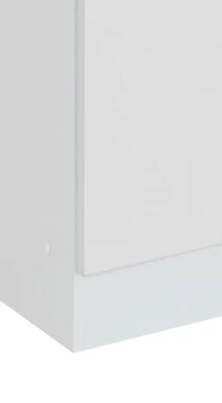 Badezimmerschrank Ricca 25cm 1 Tür und 1 Schublade - weiß/hellgrau