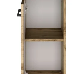 Badezimmerschrank Sefa 30cm 1 Tür und 1 Schublade - wotan Eiche