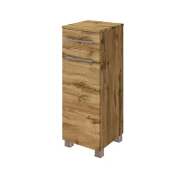Badezimmerschrank Sefa 30cm 1 Tür und 1 Schublade - wotan Eiche