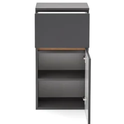 Badezimmerschrank Vikas 1 Tür und 1 Schublade - anthrazit