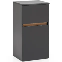 Badezimmerschrank Vikas 1 Tür und 1 Schublade - anthrazit