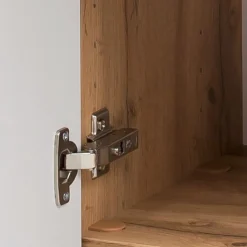 Badezimmerschrank Vikas 1 Tür und 1 Schublade - Eiche