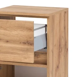 Badezimmerschrank Vikas 1 Tür und 1 Schublade - Eiche