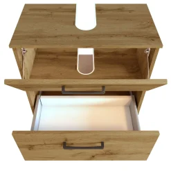 Held Badezimmerset Manchester | Waschtischschrank, Spiegelschrank, Hängeschrank, Beistellschrank | Wotan Oak Design