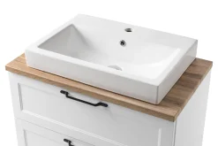 Held Badezimmerset Meran | Waschtischschrank, Spiegelschrank mit Beleuchtung |