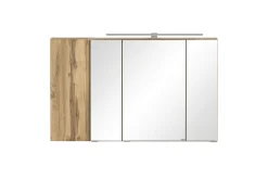 Held Badezimmerset Varese | Waschbecken- und Spiegelschrank | Design Wotan Oak / Grey
