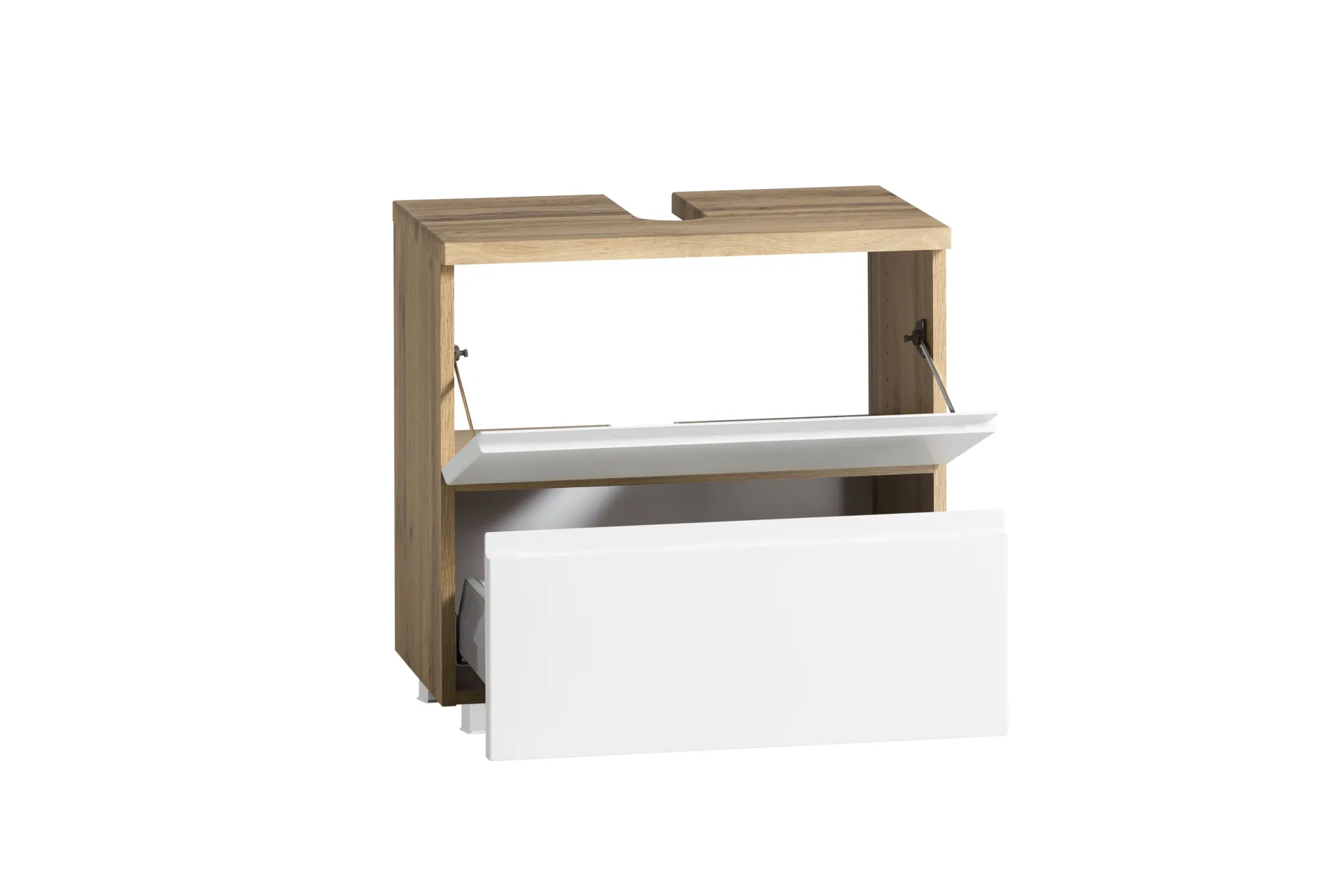 Held Badezimmerset Varese | Waschtisch und Spiegelschrank mit Beleuchtung | Wotan Eiche es Design