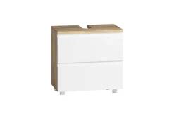 Held Badezimmerset Varese | Waschtisch und Spiegelschrank mit Beleuchtung | Wotan Eiche es Design