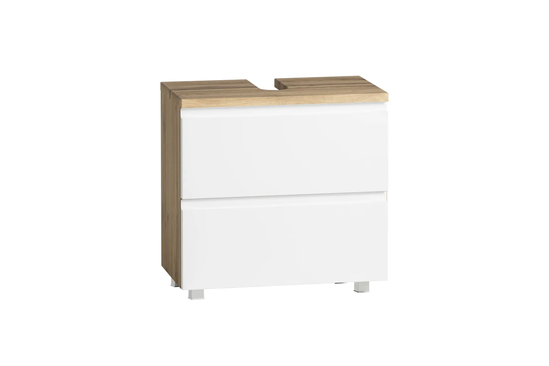 Held Badezimmerset Varese | Waschtisch und Spiegelschrank mit Beleuchtung | Wotan Eiche es Design