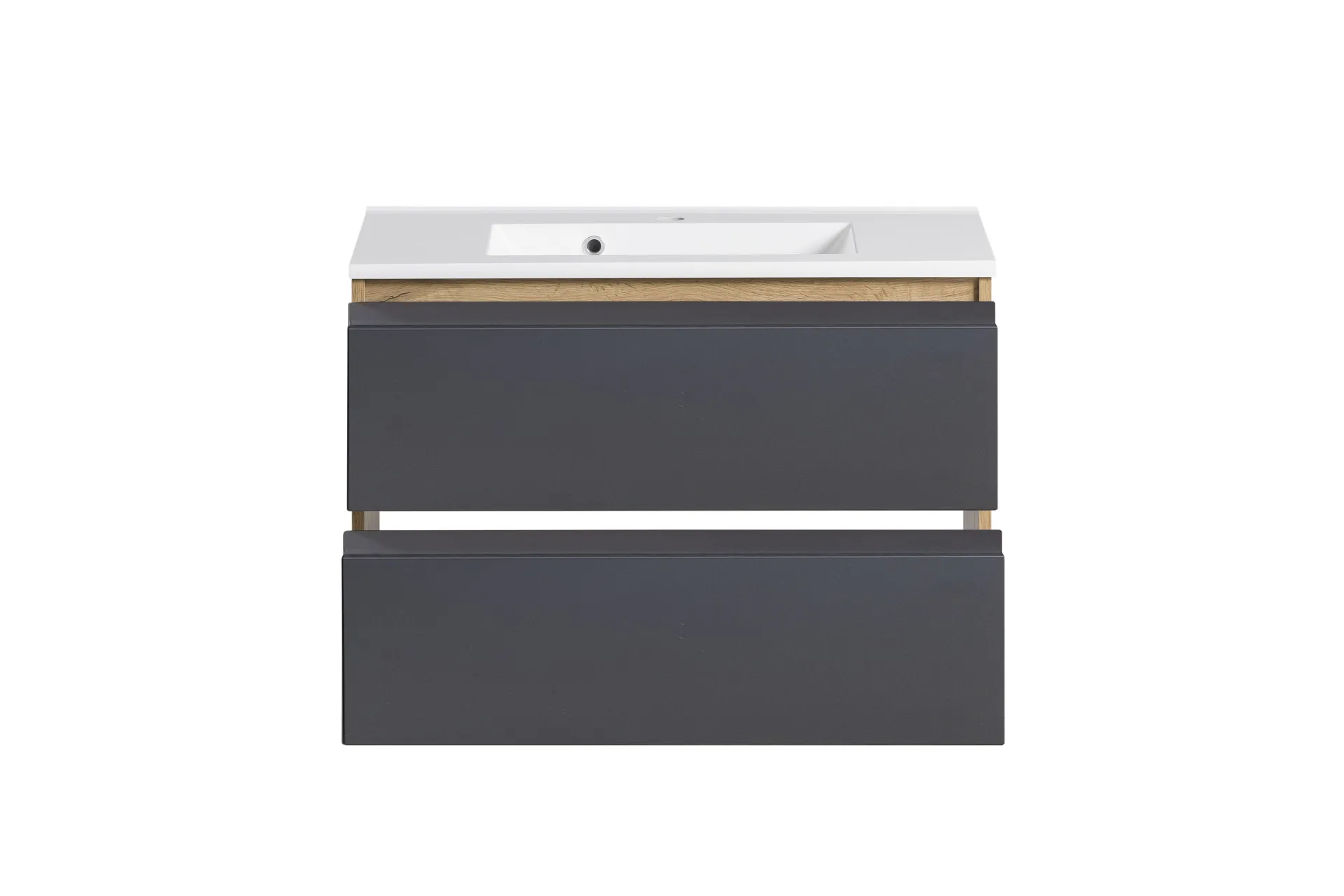 Held Badezimmerset Varese | Waschtisch und Spiegelschrank mit Beleuchtung | Wotan Eiche es Design