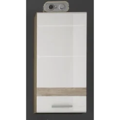 Held Badezimmerset Varese | Waschtisch und Spiegelschrank mit Beleuchtung | Wotan Eiche Beton Design