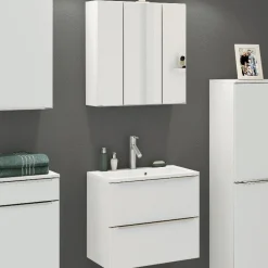 Held Badkombination Hansen 1 Waschtischunterschrank und Spiegelschrank 60cm -