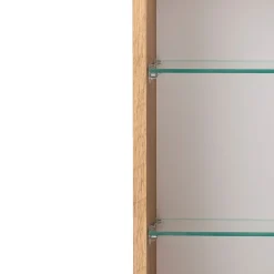 Held Badkombination Kornel 3 mit weißem Waschbecken - Eiche/Mattweiß