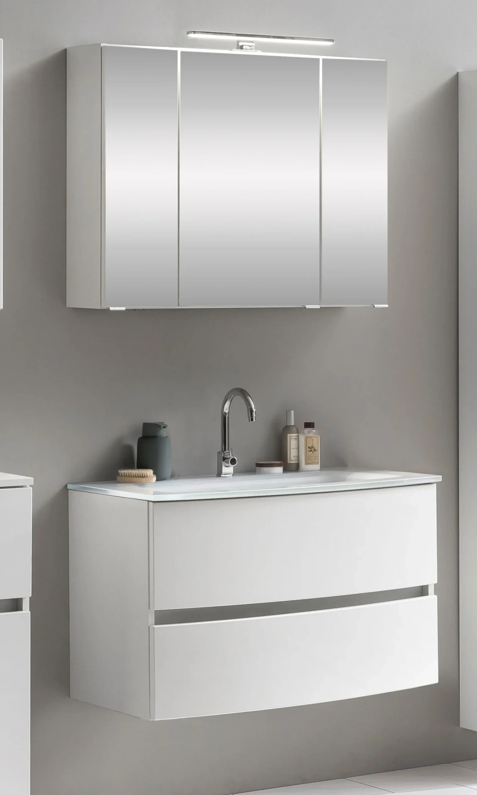Held Badkombination Kornel 1 2-teilig mit em Waschbecken -