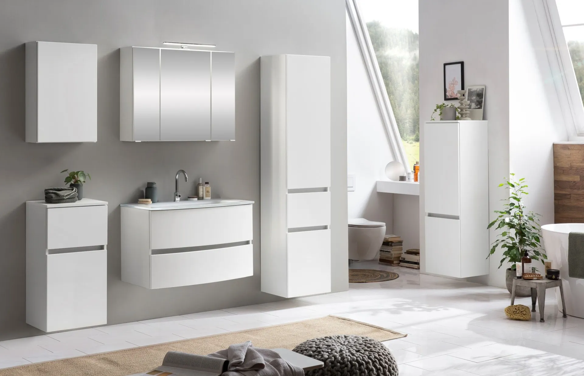 Held Badkombination Kornel 1 2-teilig mit em Waschbecken -