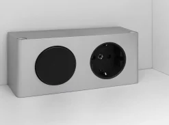 Held Badkombination Kornel 1 2-teilig mit weißem Waschbecken - Eiche